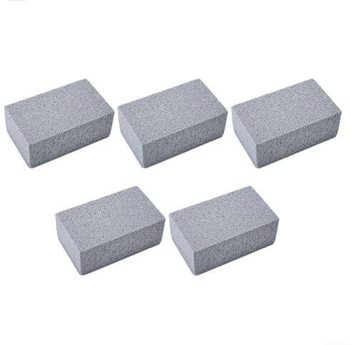 Lecreatekit Lot de 5 nettoyants pour grille de barbecue, nettoyage de brique de barbecue, pierre ponce, élimine la graisse et les taches de votre gril, pour grille de barbecue, évier, piscine, cuisine
