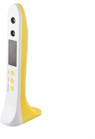 Tragbares Höhenmessgerät, tragbares Höhenmesser mit LCD-Display, betriebenes Höhenmessgerät mit Temperaturmessung und Summer (gelb)