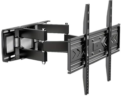lskdnrufh Soporte para Monitor Soporte de Pared for TV for televisores Planos curvos de 32 a 70 Pulgadas, Soporte for TV con Brazo Giratorio Doble, rotación inclinable extendida Brazo del Monitor