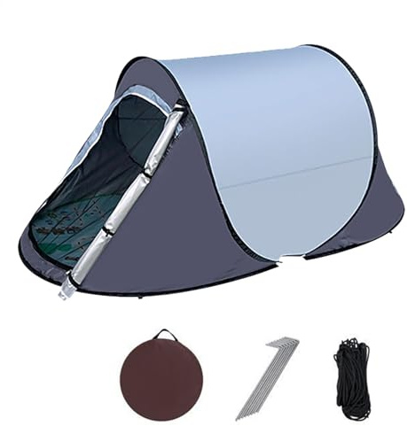 Pop-Up- für den Außenbereich, Pop-Up- für einfachen Aufbau, 218 x 104 x 100 cm, wasserdicht, Außenzelte, tragbar, 1–2 Personen, automatische Einrichtung, Familienunterstand für, Rasen