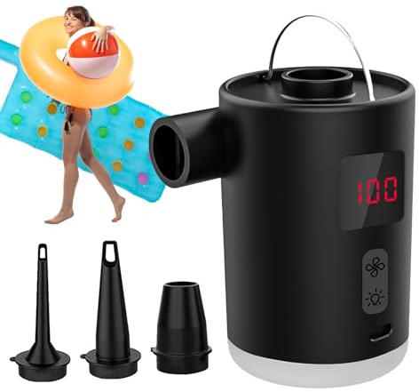 Pompe à air électrique pour gonflables - pompe à air pour piscine gonflable | Pompe à air pour flotteurs de piscine | Compresseurs portatifs rechargeables Déflation d'inflation avec