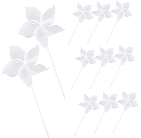 Vaguelly 24piezas Juguetes De Molinete De Mano Molinetes De Bricolaje Sin Terminar para Pintar Suministros para Manualidades Decoración para Exteriores Regalos De Fiesta