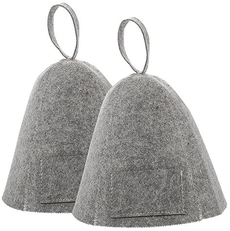 Toyvian Saunahut Für Damen Aus Filz Atmungsaktive Saunamütze Mit Aufhängering Große Badekappe Für Sauna Dusche Und Camping