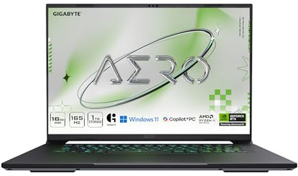 GIGABYTE AERO X16; Copilot+ PC - 165Hz 2560x1600 WQXGA - NVIDIA GeForce RTX 5070 - AMD Ryzen AI 7 350-1TB SSD with 16GB DDR5 RAM - Windows 11 Home - Lunar White