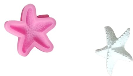 Moldes de silicona para hacer jabón, cemento, yeso, hechos a mano con criatura marina y pez estrella