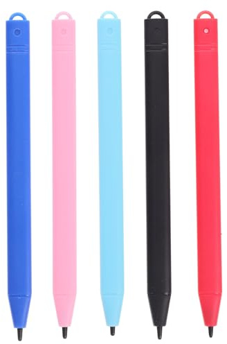 MALUGOGO Stylet pour Écrans Tactiles Tablette 5pcs Stylo Haute Sensibilité en Caoutchouc Électroconducteur Abs Portable pour Écriture et Dessin LCD