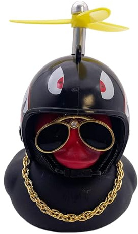 Gelbe Ente Fahrrad Ornament Gummiente Spielzeug Gelb Auto Mit Propeller Motorrad Ornamente Mit Top Hat Sonnenbrille Prop Für Zubehör, Party Dekoration Geburtstag Geschenk