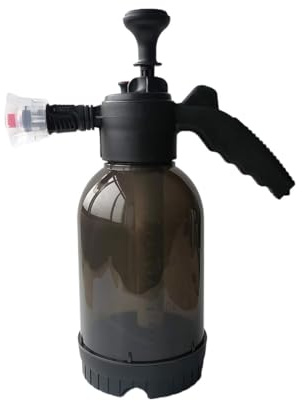 Spruzzatore Schiuma Auto, Bottiglia Spray Da 2 Litri Pompa Manuale Spruzzatore Di Schiuma Pulizia Pistola Per Lavaggio Auto Pressione 'aria Getto D'acqua Shampoo Neve,per la casa, giardino(Black)