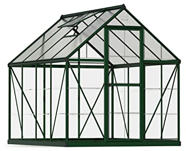 Canopia by Palram Clear as Glass Greenhouse Hybrid (6x8, Green)