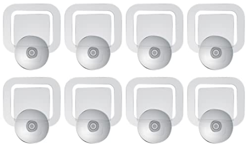 Wicked Chili 8er Set Parkausweis Auto Halterung Windschutzscheibe mit 30mm Saugnapf, Kartenhalter, Parkscheinhalter, Parkausweishalter, Kartenhalter Autoscheibe (Made in Germany) transparent, 8X