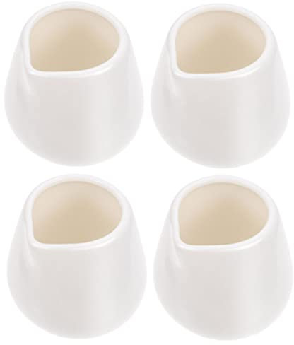 Mini Crema de Cerámica con Asa: 2 Unids Classic Creamer Pitcher Leche Taza de Porcelana Crema de Porcelana Jar Jar Salsa Copa Leche Café Contenedor Cocina Suministro de Cocina