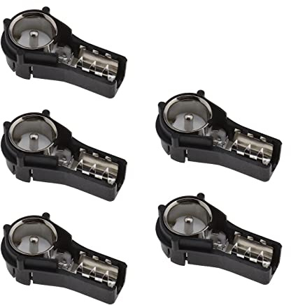 eMagTech 5 Stück Universal ISO Männlich Stecker Autoradio Antenne Adapter Konverter Antennenanschlüssen mit Kunststoffhülle zum Crimpen oder Löten