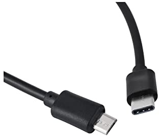 Mr.Gadget's Solutions USB C to Micro USB Cable 3.3 ft (Micro USB to USB-C Cable, USB Type C to Micro USB Cable) in Black