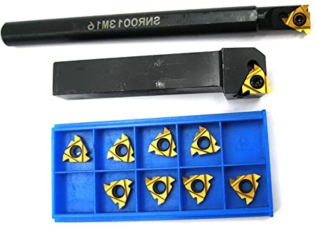 FACULX Drehmaschinen-Excircle indizierbarer Hartmetalldrehwerkzeughalter SER1616H16 + SNR0013M16 Metalldrehmaschine interner Bohrstab indexierbare Hartmetalldreheinsätze 16IR AG60 16ER AG60