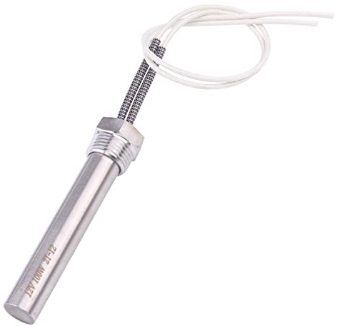 DERNORD Immersion Cartridge Heater 12V 100W Hot Rod Heating Element Replacement 1/2 Inch Thread