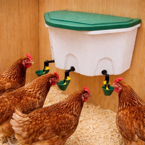 Olba 8 Liter Tränke und 3 Tränkeplätze für Geflügel AviAqua