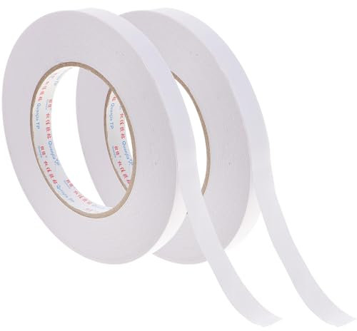 Mikikit 2 Rollen Doppelseitiges Klebeband Zum Basteln Doppelseitiges Klebeband Rolle Für Scrapbooking Starke Klebkraft Bastelbedarf Papierbastelbedarf