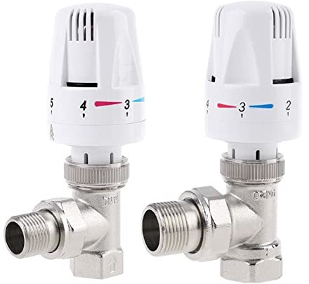 BAWHO Automatic Thermostatic Radiator for Valve Thermostat Temperature Control for Valve Angle Floor Heating Special for Valve 1Pcs (Size : DN20)