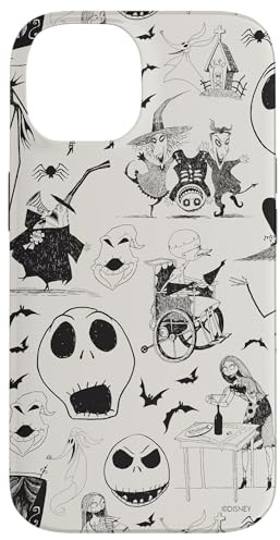 Tim Burton's The Nightmare Before Christmas Ink Print Case for iPhone 14
