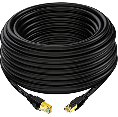 DOITOOL Cavo Ethernet Cat8 in Rame Spesso 26awg Doppino Intrecciato 2000mhz Per Casa/ufficio