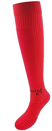 RINUD Professionelle Fechtschutzstrümpfe for Kinder- Und Erwachsenenfechter, Fechtsocken for Degen, Säbel Und Florett, Hohe Lange Sportsocken(Red,L)