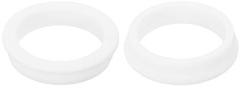 sourcing map 2Pcs Rubber Grommets 2-3/4(70mm) Drill Hole, 2-5/16(59mm) ID Hole Top Hat Grommet White Silicone Rubber Hole Plug Gasket for Wiring, Automotive