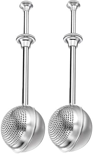 Baker's - Distributore di polvere in acciaio inox, spargitore per zucchero a velo | spolverino | Colino per polvere | Colino da tè | Shaker multifunzione per zucchero e farina di polvere per cuochi