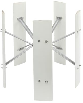 5-Blatt-Windturbinen-Generator, 75x80cm Vertikalachsen-Windturbinen-Generator, 500W-Windkraftgenerator für die Energieversorgung in Wind-Solar ergänzenden Haushalten, Schiffen