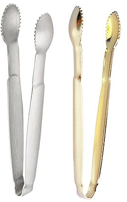 LIFKOME 2pièces Pinces à Sucre Inoxydable Polyvalentes Pour Sucre Glaçons Apéritif Fête Maison Bar Cuisine