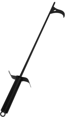 CIYODO Pince à Feu Acier Résistant Pour Cheminée Et Feu De Camp Tisonnier Long Multifonction Outil Intérieur Et Extérieur Pour Barbecue Et Camping