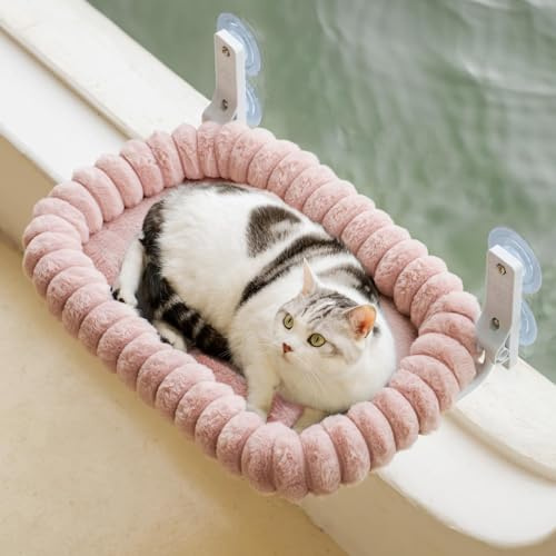 EEDAGNY Stilvoll Katzen Hängematte Fenster Faltbar Wendebezug Stabiles 18kg