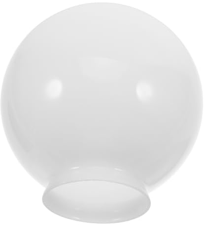 Paralume Globo in Vetro Bianco 1 Pezzo, Ricambio Sferico