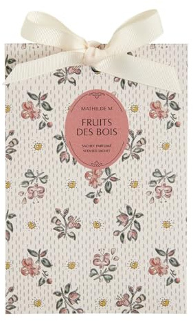 MATHILDE M. - Sac parfumé pour armoires, tiroirs, bagages et voitures - Aroma Fruits des Bois - 1 unité