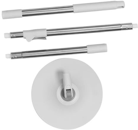 Hemobllo Balai Serpillière Détachable Rotatif pour Nettoyage Sols Durs Vadrouille Essorage Facile Remplacement Tête Usage Domestique Polyvalent