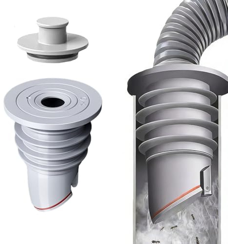 CUEMOON Waschmaschine Abfluss Adapter, Waschmaschinen Rohrdichtung 45–50mm, Waschmaschinen Anschluss Abfluss, für Waschmaschine, Waschmaschinen-Ablaufschlauchdichtung Küchenspüle Bad Abwasserkanal
