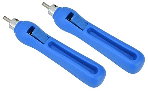 Syrisora Herramienta Perforadora de Orificios de Riego por Goteo, Perforadora de Orificios de Gotero de Plástico y Acero Inoxidable de 2 Piezas para Tubería de PE de 3-8 Mm, sin R