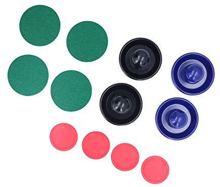 Qudinip Air Hockeys Pusher Set Bekväma Speltillbehör för Alla Standardbord 12 St 96 Mm med Starkt ABS-material