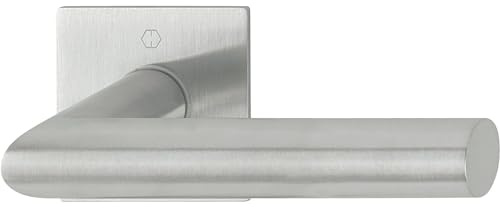 HOPPE 3747038 Drücker Amsterdam mit Drückerrosette, Edelstahl Matt