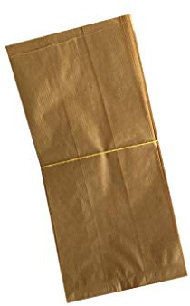 C.N. Sacchetti di Carta Avana 22x44 cm 100 PZ Sacchetto in Carta Kraft Marrone per Alimenti :Pane Dolci DOLCIUMI Articoli da Forno ORTOFRUTTA