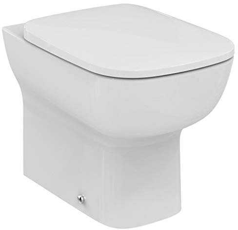 IDEAL STANDARD ESEDRA vaso a pavimento filo parete con sedile normale serie E T300801 - Bianco, Con sedile slim normale