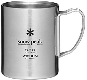 Snow Peak Stainless Steel Vacuum Insulated Double Wall Mug, 300, Silver, Lightweight & Durable Mug for Camping, Backpacking & Outdoors