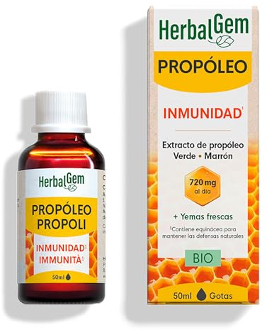 Herbalgem Propóleo Amplio Espectro BIO 50ml – Refuerzo Inmunitario Natural para Garganta y Defensas
