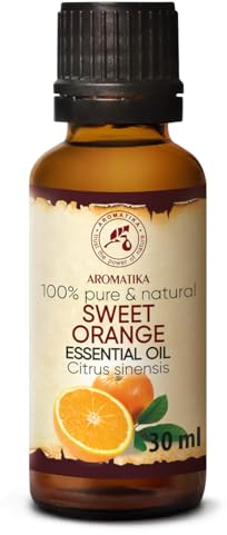 Orangenöl 30ml - Citrus Sinensis - Brasilien - Reines & Natürliches Ätherisches Orangen Öl für Guten Schlaf - Raumduft - Duftlampe - Orangenöl Ätherisch