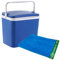 Frigorifero 24 litri + Telo mare 90 x 160 cm 380 gsm velour 100% cotone blu