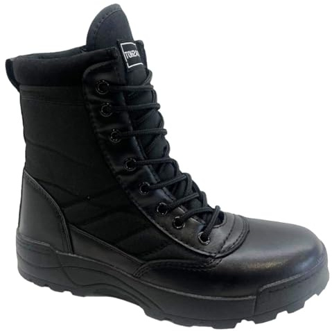 sole london MENS ARMY COMBAT MILITARY HIKING ANKLE LACE UP SECURITY WORK POLICE BOOTS
