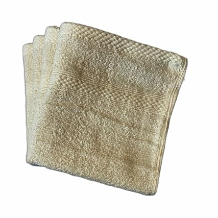 Lyra sängkläder – 100 % egyptisk bomull ansiktstvättlappar – förpackning med 2 ELLER 4 500 Gsm Facecloths, 30 cm x 30 cm fyrkantiga, snabbtorkande och absorberande sminkborttagningsdukar, gymhanddukar