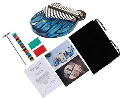 TOYANDONA Kalimba Mit 21 Tasten Mini-daumenklavier Tragbares Musikinstrument Für Jungen Und Mädchen Zum Lernen Von Kindern