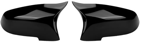 1 Paar Austausch Spiegelkappen Kompatibel mit BMW 5er F10 F11 6er F06 F012 F13 7er F01 F02 LCL, Rückspiegelgehäuse Rückspiegelkappe Ersatz für Seitenspiegel Abdeckung Links Rechts Schwarz Glanz