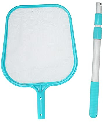 Natudeco Pool Net mit Teleskopstange Plastik -Swimmingpool Speving Blatt Skim Netto Pool Netto -Beutel für schwachende Spas Pools