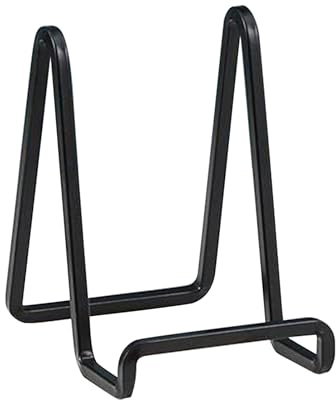 Generico Supporto - 15cm cavalletto ferro nero, Porta-metallo per esporre libri, Foto, decorativi | Cornici tavolo, Insegne festa, Targhe, Arte casa; Struttura stabile, Uso semplice